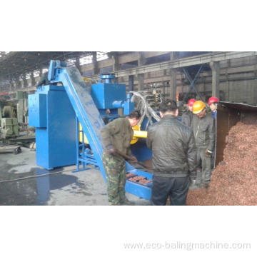 Horizontal Automatic Steel Chips Sawdust Briquetting Machine